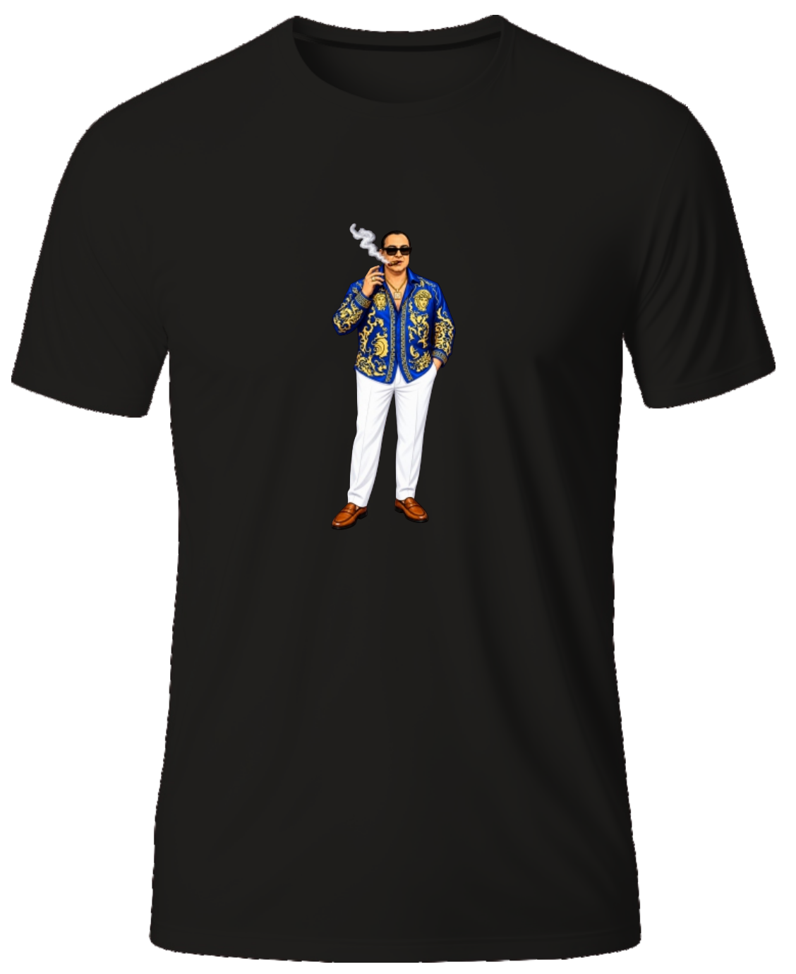 CIGAR MAN TEE BL BLACK